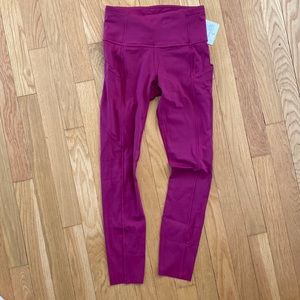 lululemon Fast and Free HR Leggings 25 size 4